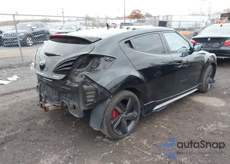 2013 Hyundai Veloster Turbo W/Black z USA, uszkodzony, nr VIN KMHTC6AE2DU118353